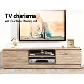 TV Cabinet Unit 160cm Pine Charles