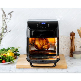 12L Digital Air Fryer w/ 200C, 7 Cooking Settings & Rotisserie Function