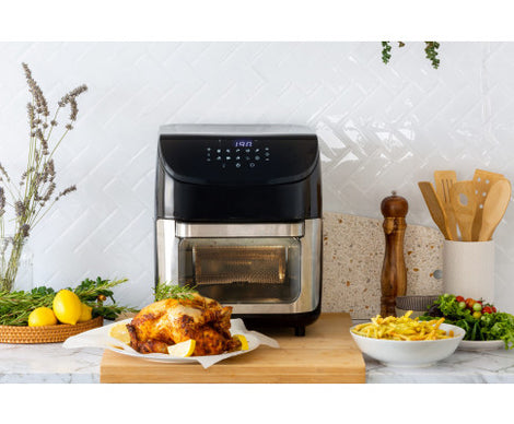 12L Digital Air Fryer w/ 200C, 7 Cooking Settings & Rotisserie Function