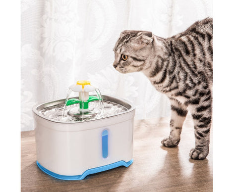 YES4PETS 2.5L Automatic Electric Pet Water Fountain Dog Cat Water Feeder Bowl Dispenser