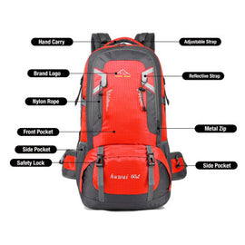 40L Waterproof Outdoor Hiking Backpack Camping