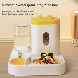 Blue Automatic Pet Feeder and Water Dispenser – Smart Dog Bowl & Cat Feeder