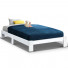 Bed Frame Single Size Wooden White