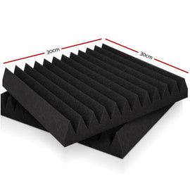 20pcs Acoustic Foam Panels Tiles Studio Sound Absorbtion Wedge 30X30CM