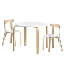 Keezi Nordic Kids Table Chair Set 3PC Desk Activity Study Play Children Modern