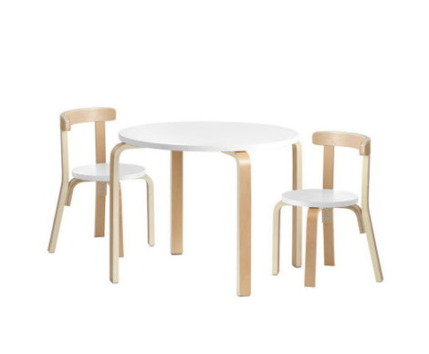 Keezi Nordic Kids Table Chair Set 3PC Desk Activity Study Play Children Modern