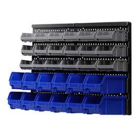 30 Bin Wall Mounted Rack Storage Organiser