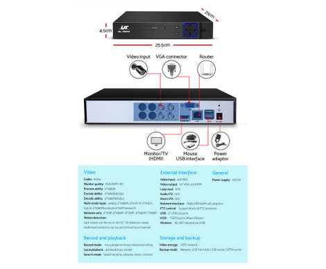 1080P 4 Channel HDMI CCTV Security Camera