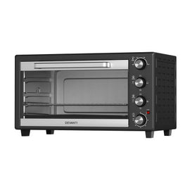 Electric Convection Oven Bake Benchtop Rotisserie Grill 45L