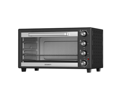 Electric Convection Oven Bake Benchtop Rotisserie Grill 45L