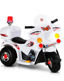 Rigo Kids Ride On Motorbike Motorcycle Car Toys White