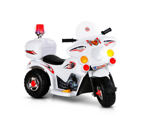 Rigo Kids Ride On Motorbike Motorcycle Car Toys White