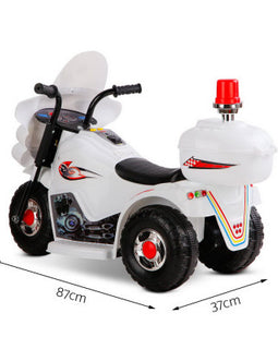 Rigo Kids Ride On Motorbike Motorcycle Car Toys White